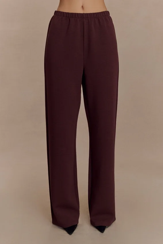 August Straight Leg Jogger – Chocolate August Straight Leg Jogger – Chocolate