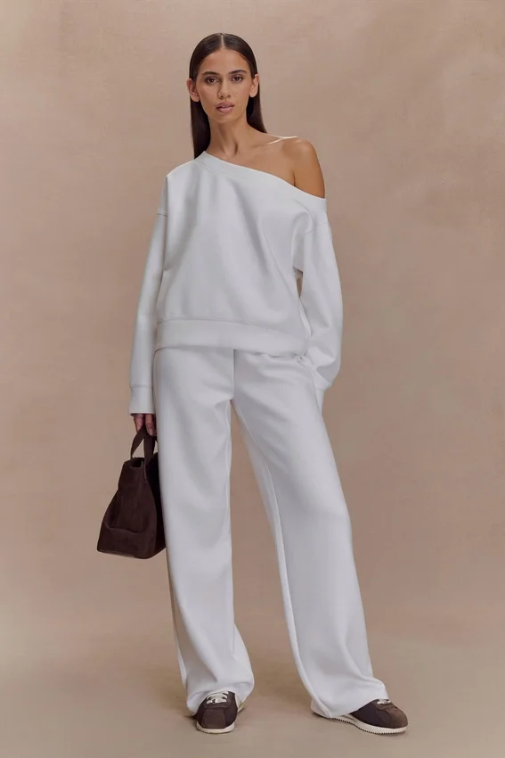 August Straight Leg Jogger – Ivory August Straight Leg Jogger – Ivory