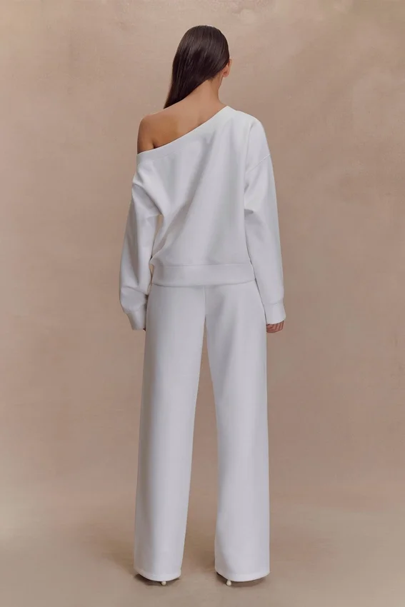August Straight Leg Jogger – Ivory August Straight Leg Jogger – Ivory