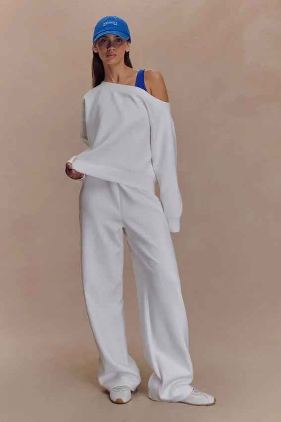 August Straight Leg Jogger – Ivory August Straight Leg Jogger – Ivory