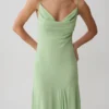 Aurelia Chiffon Maxi Dress – Sage