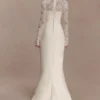 Aurelie Long Sleeve Lace Maxi Dress – Ivory