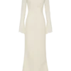 Aurelie Long Sleeve Lace Maxi Dress – Ivory