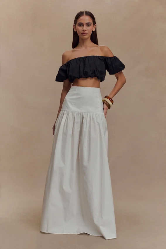 Autumn Maxi Skirt – White Autumn Maxi Skirt – White
