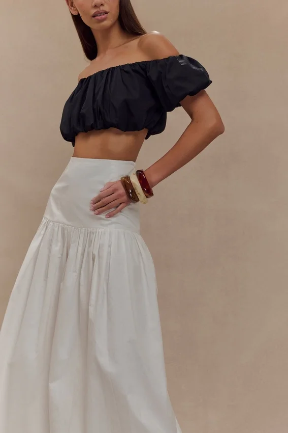 Autumn Maxi Skirt – White Autumn Maxi Skirt – White