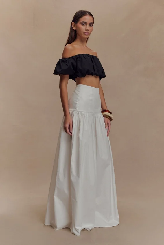Autumn Maxi Skirt – White Autumn Maxi Skirt – White