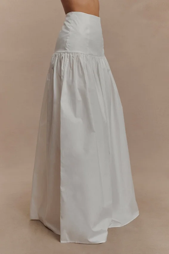 Autumn Maxi Skirt – White Autumn Maxi Skirt – White