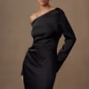 Avery Long Sleeve Maxi Dress – Black