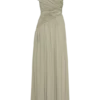 Ayeshya Slinky Asymmetric Maxi Dress – Sage