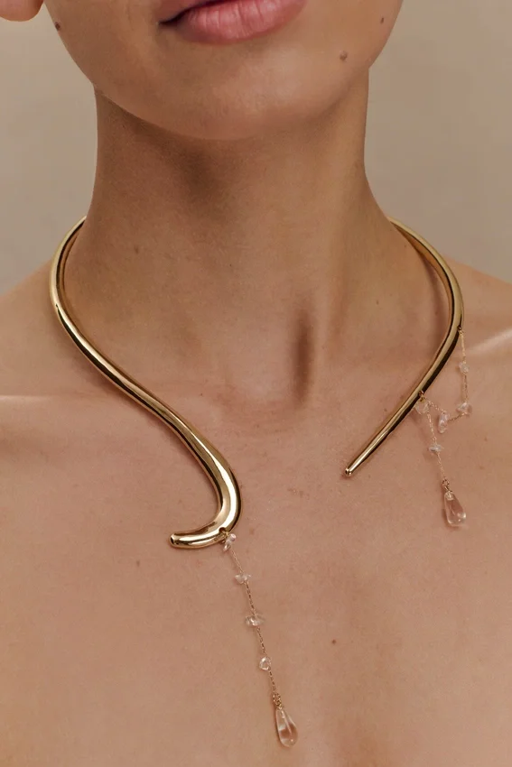 Azura Teardrop Necklace – Gold Azura Teardrop Necklace – Gold