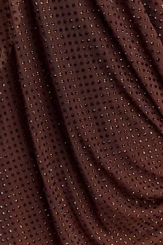 Bakari Diamante Cape Maxi Dress – Chocolate Bakari Diamante Cape Maxi Dress – Chocolate