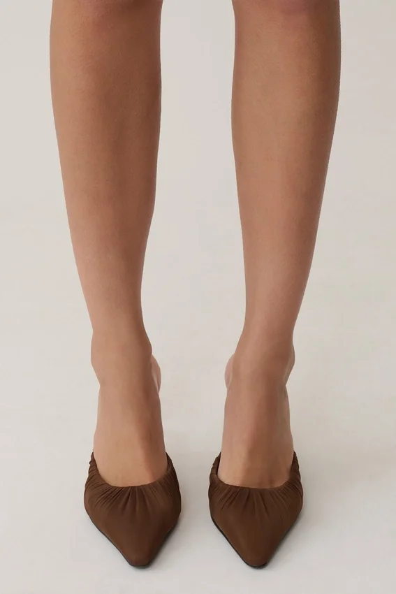 Bao Mesh Pointed Heel – Chocolate Bao Mesh Pointed Heel – Chocolate