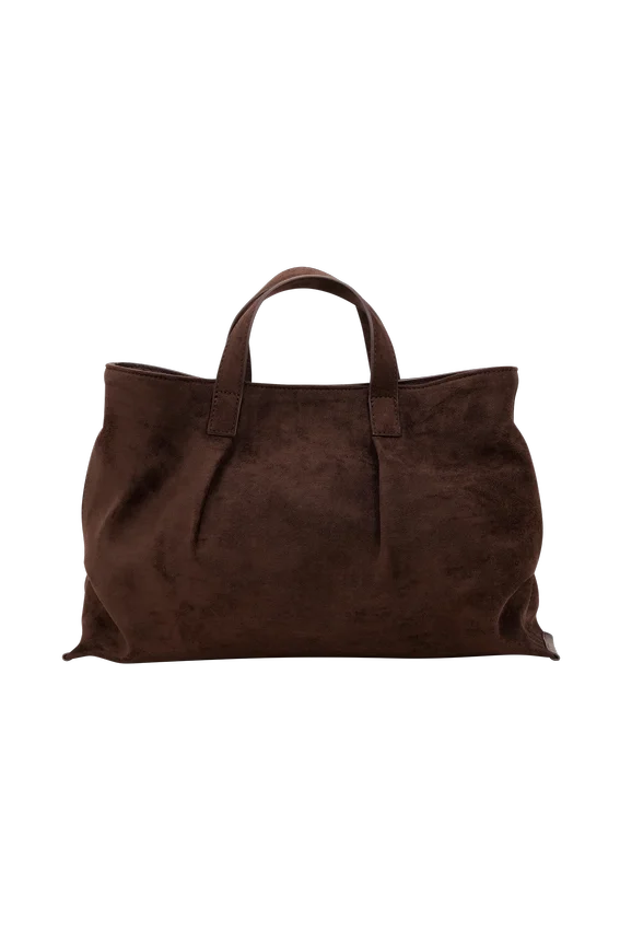 Baylor Faux Suede Bag – Chocolate Baylor Faux Suede Bag – Chocolate