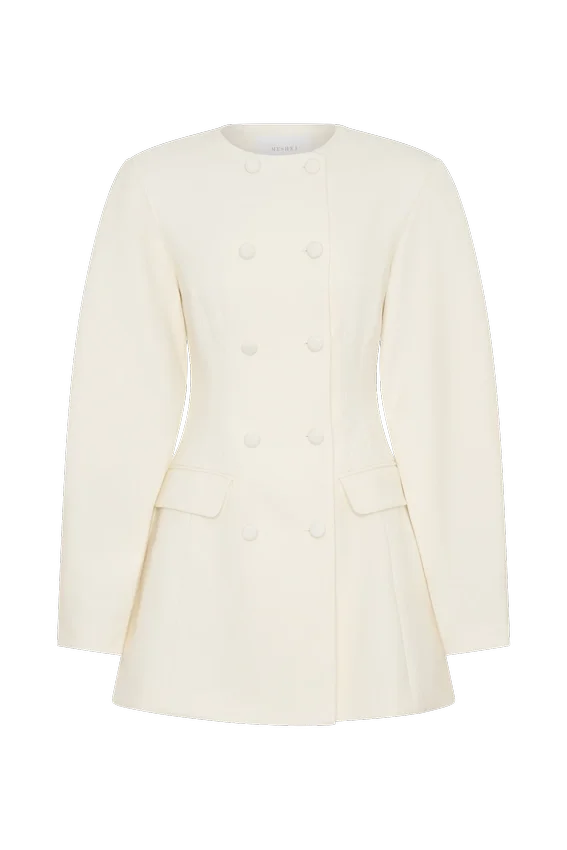 Beatrice Blazer Mini Dress – Ivory Beatrice Blazer Mini Dress – Ivory
