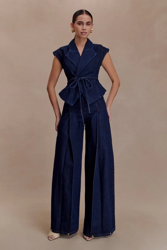 Beatrix High Rise Denim Jeans – Indigo Blue Beatrix High Rise Denim Jeans – Indigo Blue