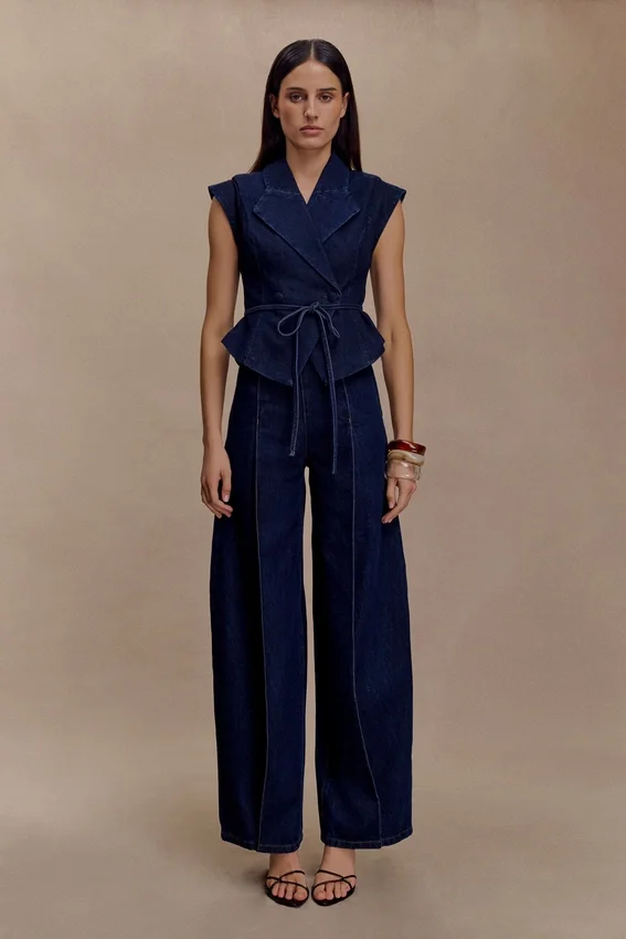 Beatrix High Rise Denim Jeans – Indigo Blue Beatrix High Rise Denim Jeans – Indigo Blue