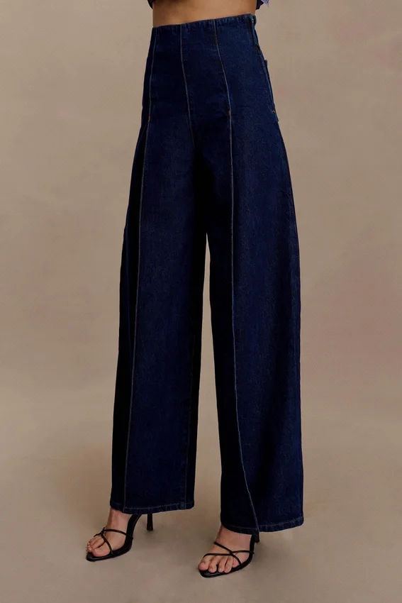 Beatrix High Rise Denim Jeans – Indigo Blue Beatrix High Rise Denim Jeans – Indigo Blue