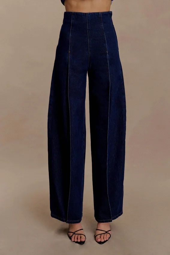 Beatrix High Rise Denim Jeans – Indigo Blue Beatrix High Rise Denim Jeans – Indigo Blue