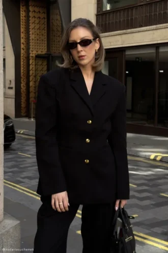 Bellamy Cinched Blazer – Black Bellamy Cinched Blazer – Black