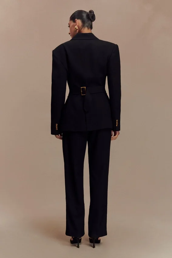 Bellamy Cinched Blazer – Black Bellamy Cinched Blazer – Black