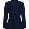 Bellamy Cinched Blazer – Navy Pinstripe