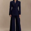 Bellamy Cinched Blazer – Navy Pinstripe