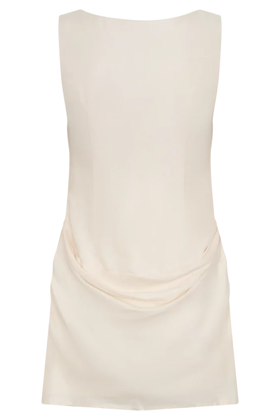 Bexley Draped Mini Dress – Ivory Bexley Draped Mini Dress – Ivory