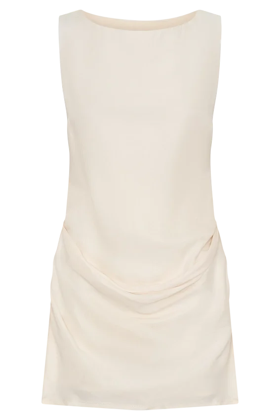 Bexley Draped Mini Dress – Ivory Bexley Draped Mini Dress – Ivory