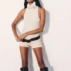 Birdie High Neck Sleeveless Top – Ivory Birdie High Neck Sleeveless Top – Ivory