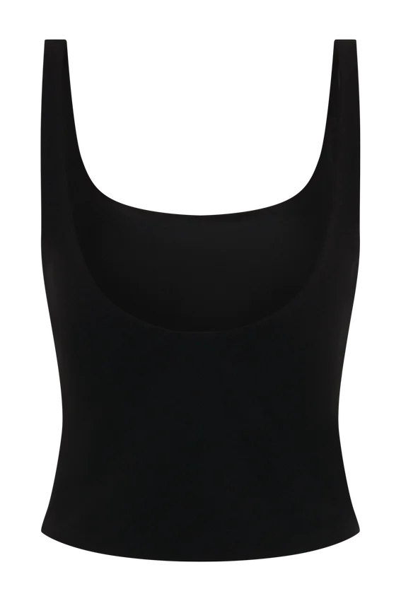 Blanca Stretch Crepe Cami Top – Black Blanca Stretch Crepe Cami Top – Black