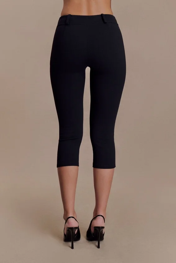 Blanca Stretch Crepe Capri Pants – Black Blanca Stretch Crepe Capri Pants – Black
