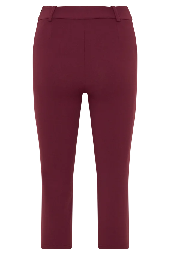 Blanca Stretch Crepe Capri Pants – Mahogany Blanca Stretch Crepe Capri Pants – Mahogany