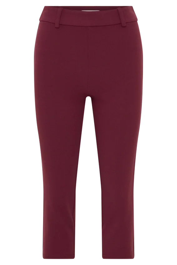 Blanca Stretch Crepe Capri Pants – Mahogany Blanca Stretch Crepe Capri Pants – Mahogany