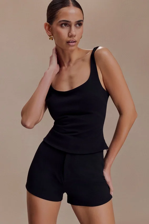 Blanca Stretch Crepe Shorts – Black Blanca Stretch Crepe Shorts – Black