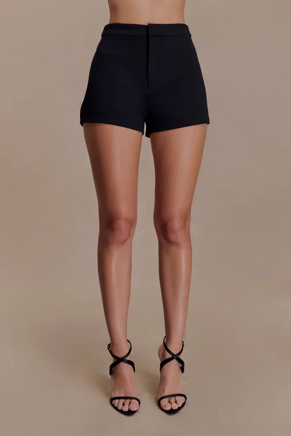 Blanca Stretch Crepe Shorts – Black Blanca Stretch Crepe Shorts – Black