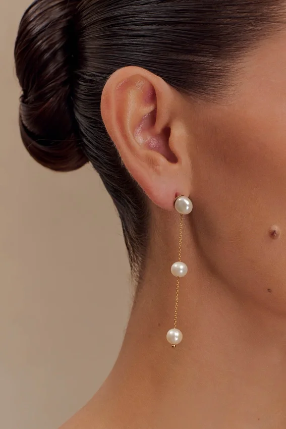 Bodhi Freshwater Pearl Drop Earrings – Pearl Bodhi Freshwater Pearl Drop Earrings – Pearl