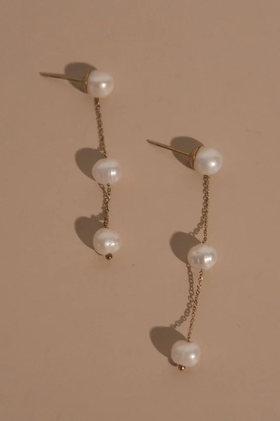 Bodhi Freshwater Pearl Drop Earrings – Pearl Bodhi Freshwater Pearl Drop Earrings – Pearl