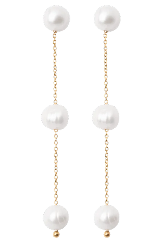 Bodhi Freshwater Pearl Drop Earrings – Pearl Bodhi Freshwater Pearl Drop Earrings – Pearl