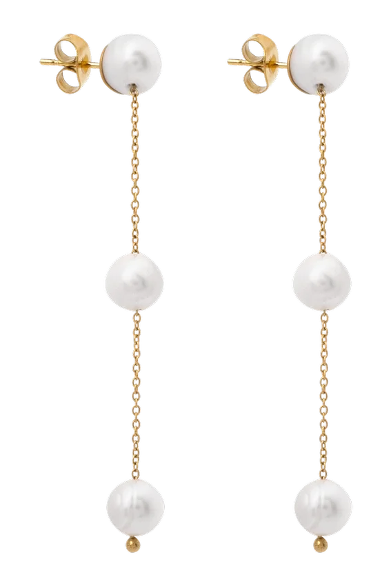 Bodhi Freshwater Pearl Drop Earrings – Pearl Bodhi Freshwater Pearl Drop Earrings – Pearl
