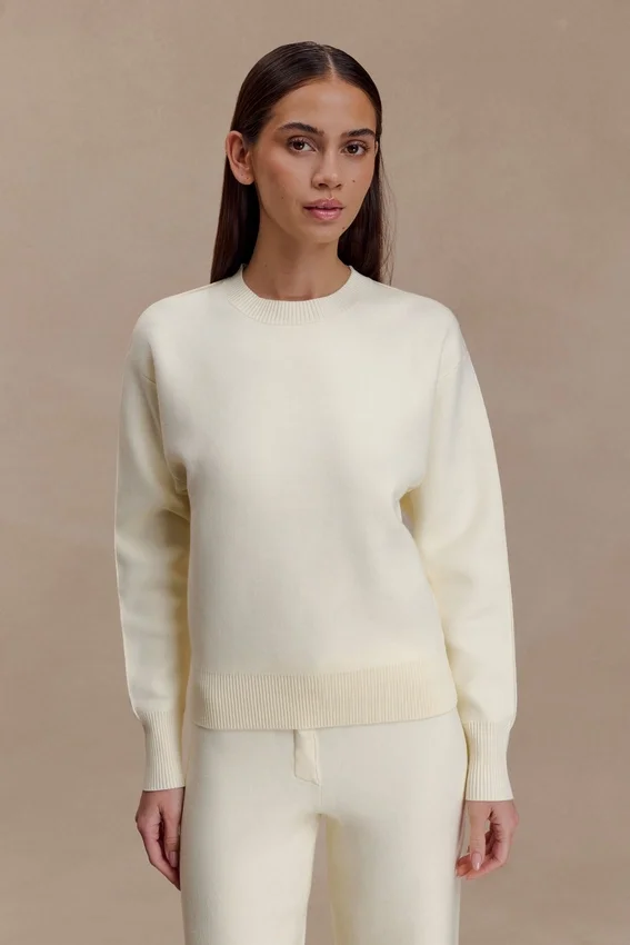 Braxton Cozy Knit Jumper – Ivory Braxton Cozy Knit Jumper – Ivory
