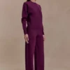 Braxton Cozy Knit Jumper – Plum Braxton Cozy Knit Jumper – Plum