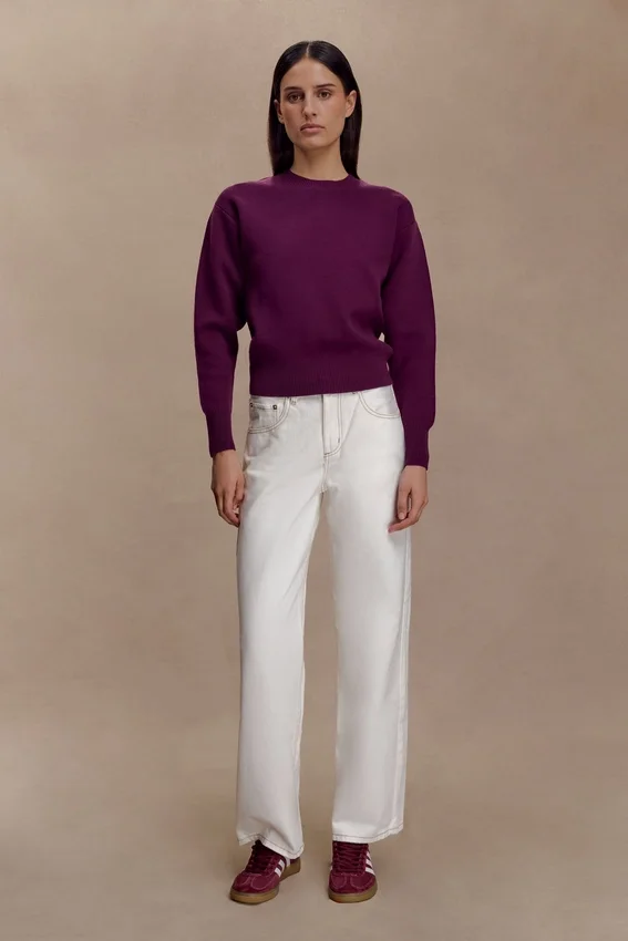 Braxton Cozy Knit Jumper – Plum Braxton Cozy Knit Jumper – Plum
