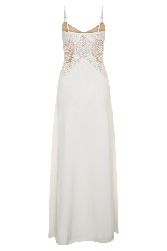 Bray Knit & Lace Maxi Dress – Ivory Bray Knit & Lace Maxi Dress – Ivory
