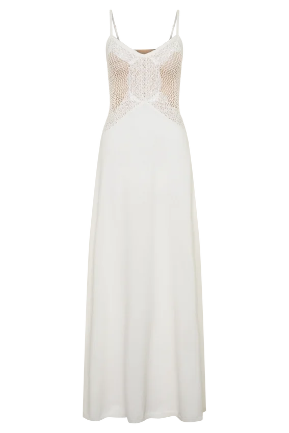 Bray Knit & Lace Maxi Dress – Ivory Bray Knit & Lace Maxi Dress – Ivory