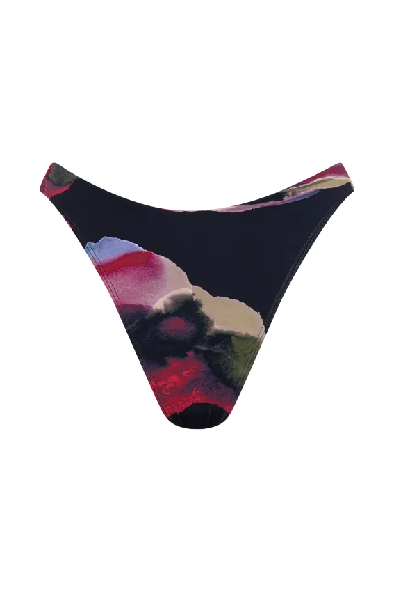Brianna Cheeky Cut Bikini Bottom – Multi Fluid Reverie Print Brianna Cheeky Cut Bikini Bottom – Multi Fluid Reverie Print
