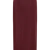 Bridget Slinky Maxi Skirt With Hardware – Burgundy