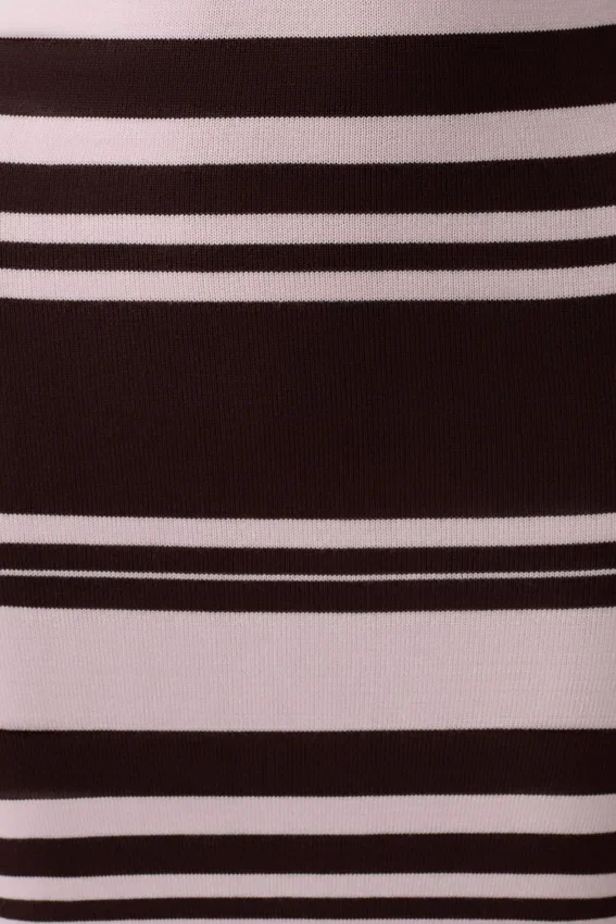 Brienne Stripe Midi Dress – Pink/Chocolate Brienne Stripe Midi Dress – Pink/Chocolate