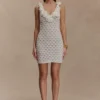Brigid Ruffle Knit Sleeveless Dress – Ivory
