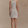 Brigid Ruffle Knit Sleeveless Dress – Ivory