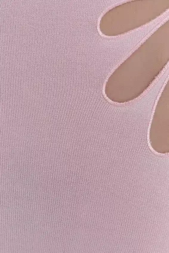 Brock Knit Halter Maxi Dress – Baby Pink Brock Knit Halter Maxi Dress – Baby Pink